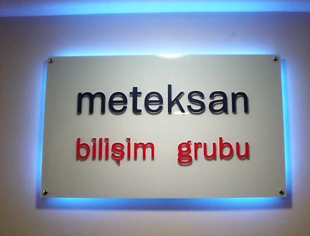 led ışıklı kapı tabelası